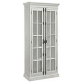 Orleans Furniture - Coaster - Toni 2-door Wood Tall Storage Cabinet Distressed White - 910187